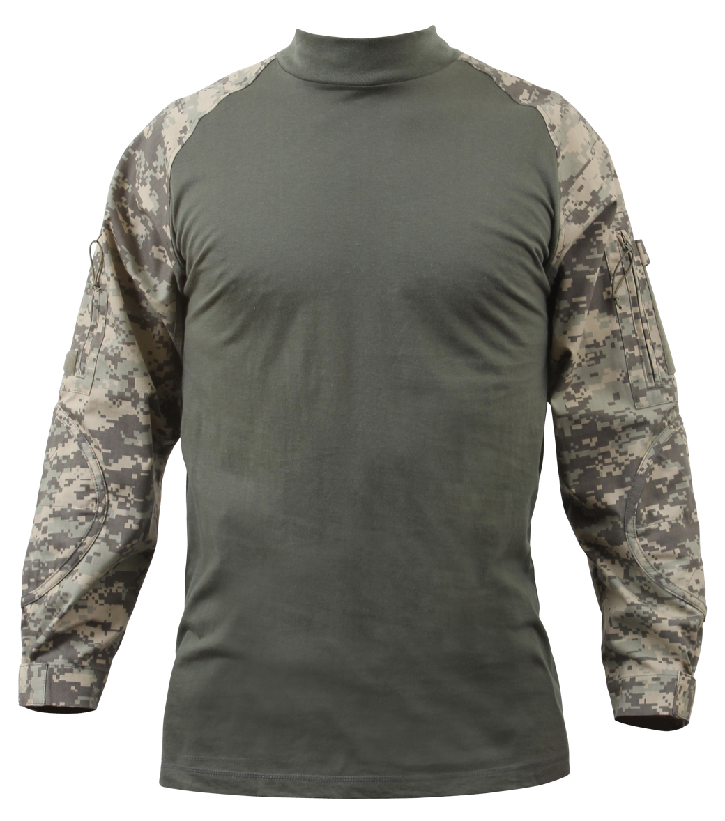 Rothco Nyco Fr Fire Retardant Combat Shirt - Acu Digital Camo, Medium