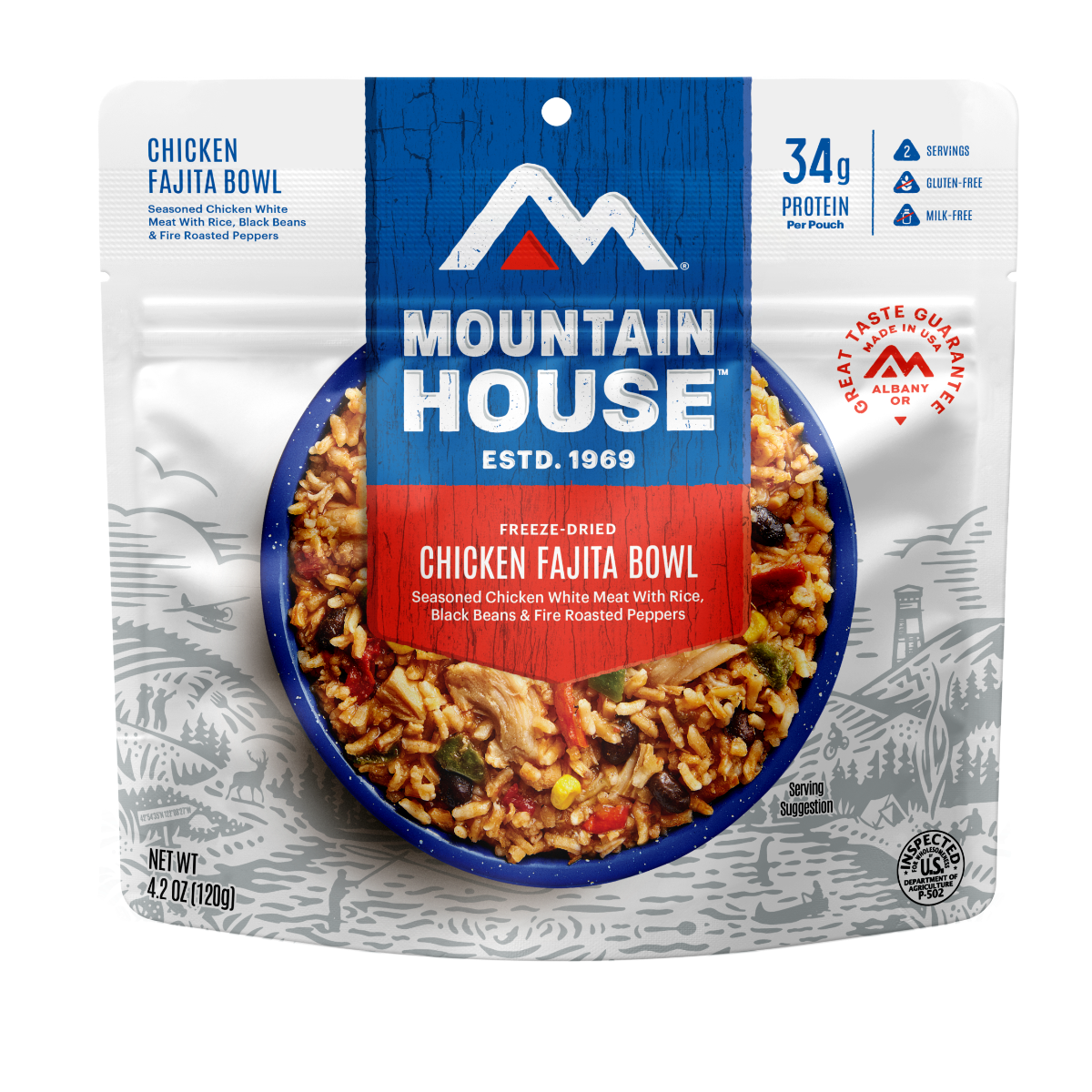Mountain House Freeze Dried Chicken Fajita Bowl - 55175