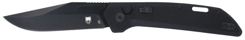 CobraTec Knives CTNAJBLK Naja 3.50" Folding Plain Black Powder Coated D2 Steel Blade, 4.75" Black G10 Scales Handle