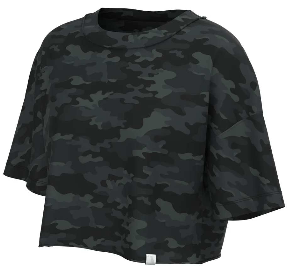Local Boy Local Girl Boxy Crop Tee, Multicam - Large