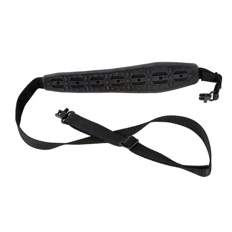 Bulldog Armor Molded Rifle Sling w/Deluxe Locking Swivels, Black