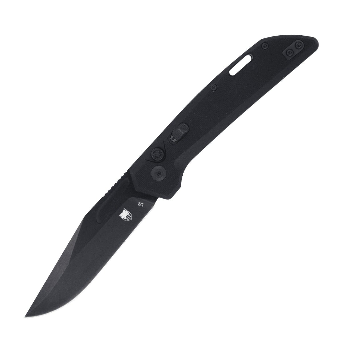 CobraTec Knives Naja Folding Clip Point Knife, Black - CTNAJBLK