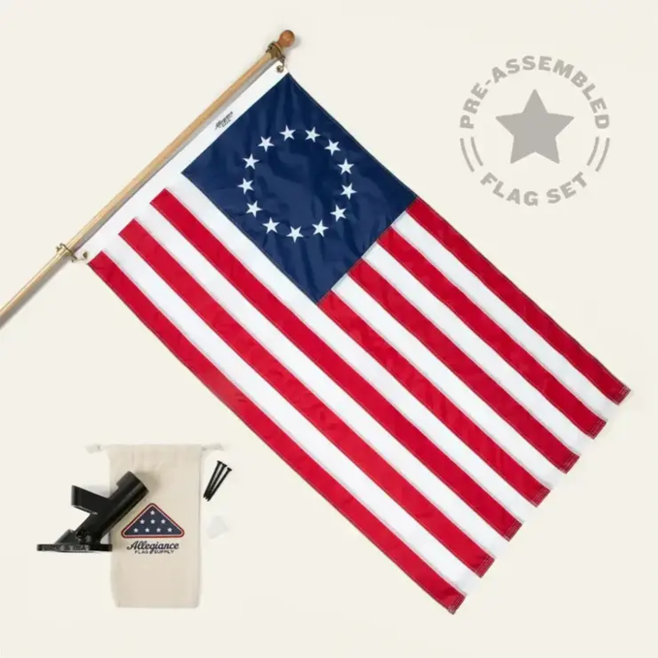 Allegiance Flag Supply - Betsy Ross Flag Set 3x5