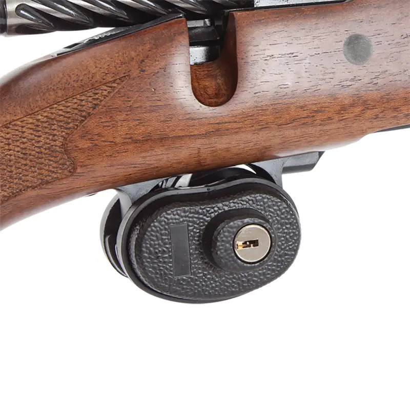 Allen 15415 Trigger Lock Open With Key Black Steel Firearm Fit- Handgun/Rifle/Shotgun