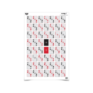 Birchwood Casey EZE-Scorer 52-Card Shoot-Up Target 23" x 35" 5PK