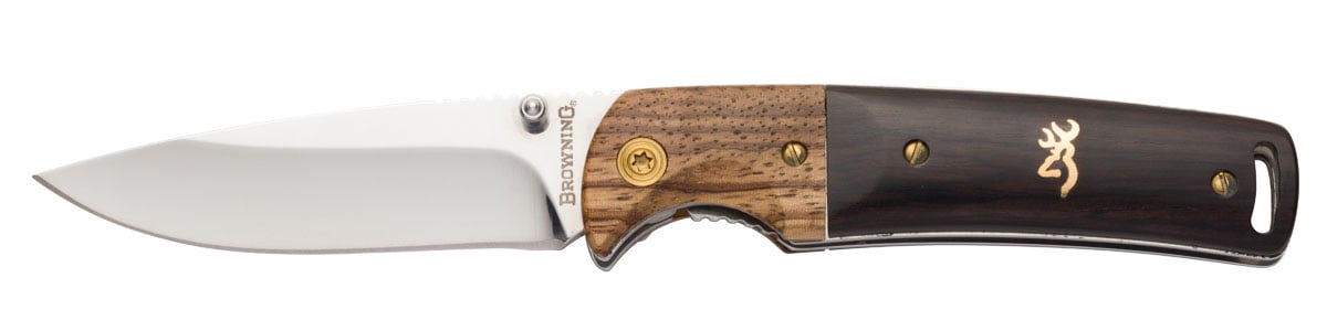 Browning Buckmark Hunter Drop Point Folding Knife, 3" - 3220231