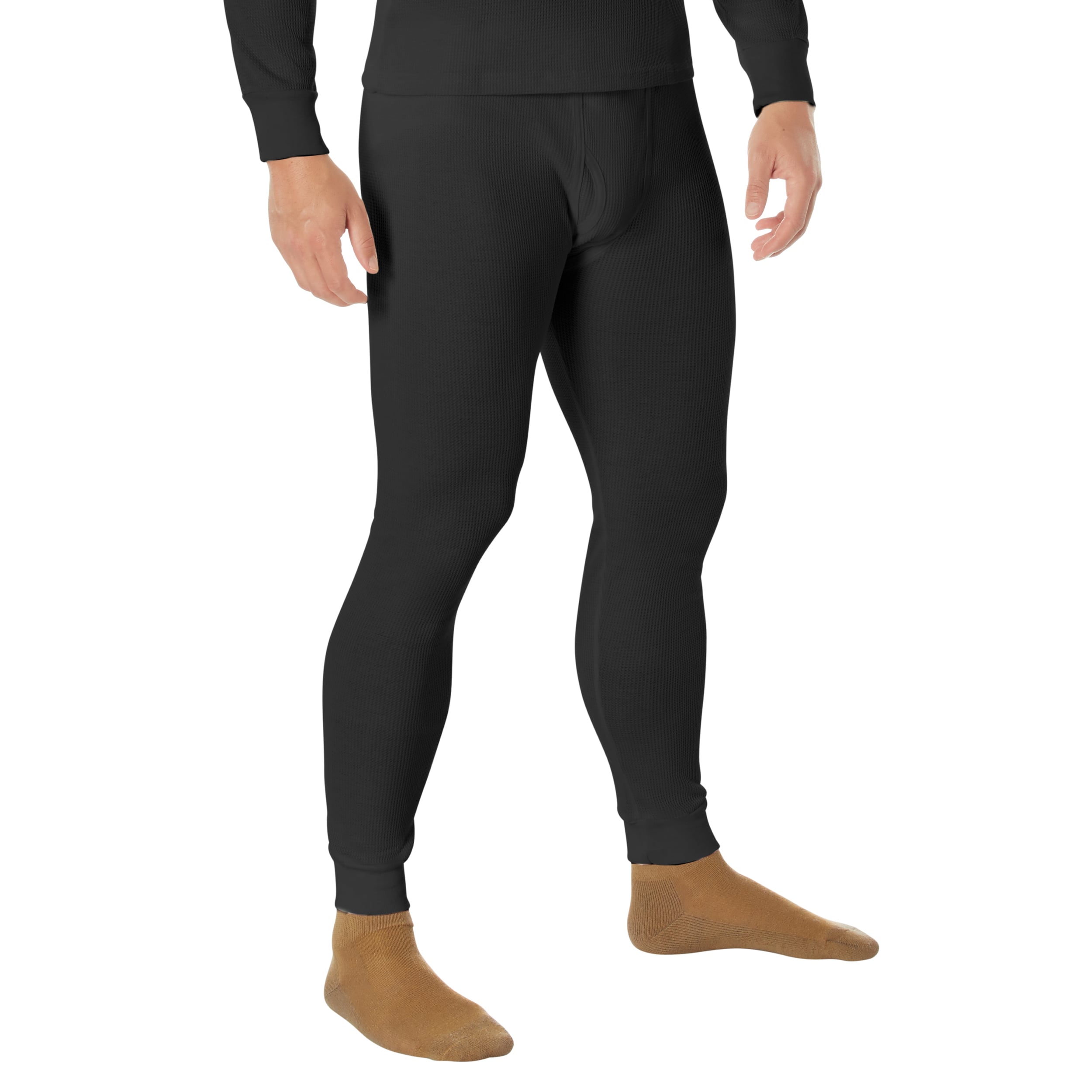 Rothco Thermal Knit Underwear Bottoms - Black, X-Large