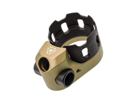 Flat Dark Earth Brilliance Strike Industries TRIBUS V2 Castle Nut and End Plate - SI-AR-TRIBUS-FDE