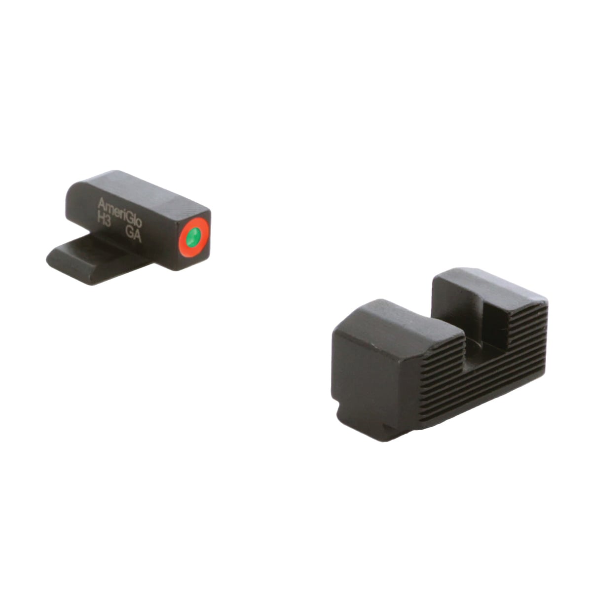 Ameriglo Night Sight Set Front/Rear, Green/Orange/Black