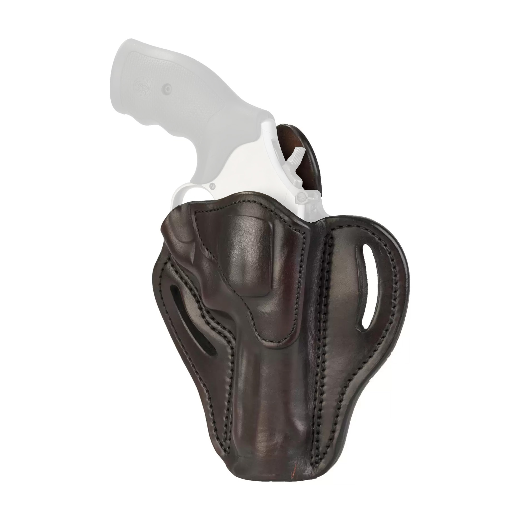 1791 Revolver, Size 2, OWB Belt Holster, fits K-Frame Sized Revolvers, Vintage Leather, Right Hand