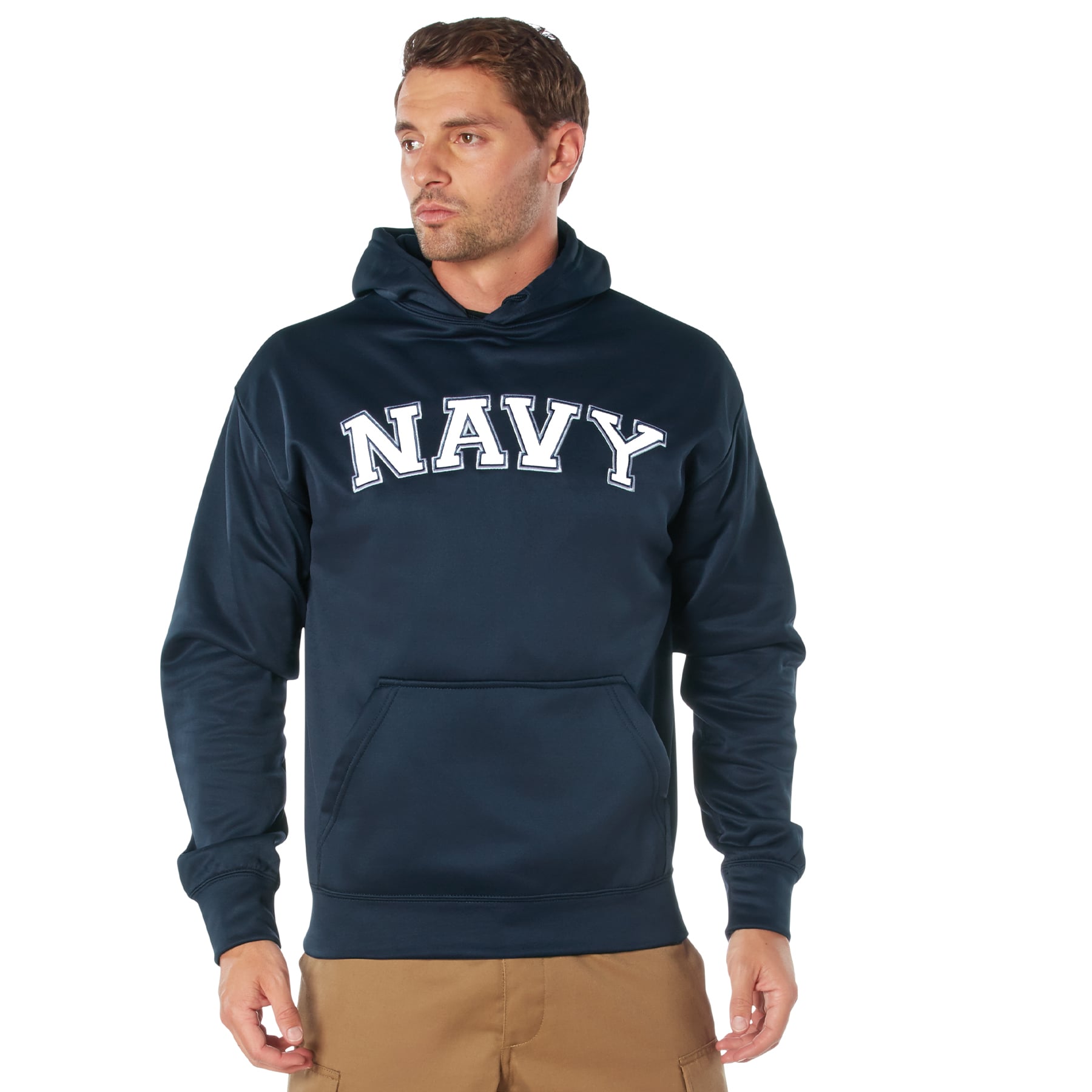 Rothco Embroidered Pullover Hoodies - X-Large, Emblem Navy