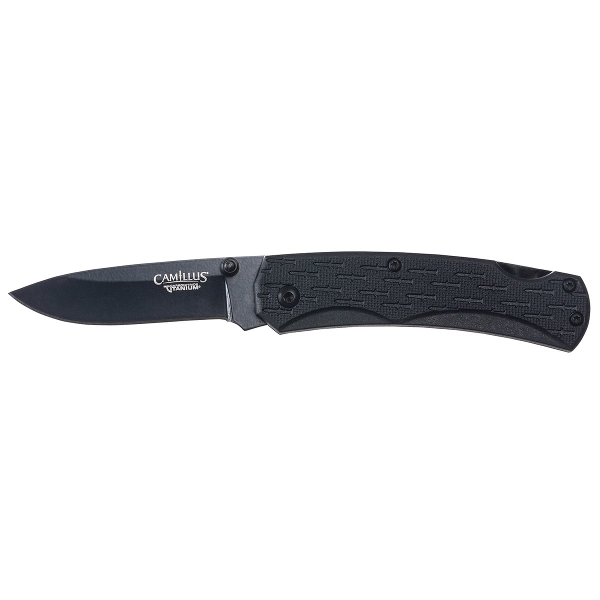Camillus Camlite Folding Drop Point Knife, Black - CAM-19200