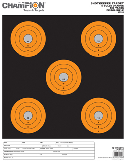 Champion SHOTKEEPER 5BULLS ORANGE LARGE 12PK 45555