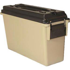 Berry-S-Mfg Berry's 40 Cal. Plastic Ammo Can (Tan) 9.25"L x 3.5" BW x 3.75"TW x 6.75" H