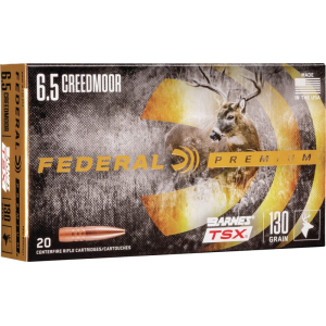 Federal P65CRDBTSX1 Premium 6.5 Creedmoor 130 gr Barnes Triple-Shock X - 20rd Box