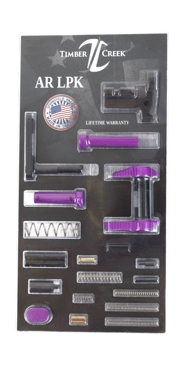 Timber Creek Lower Parts Kit, Purple - AR LPK PPA