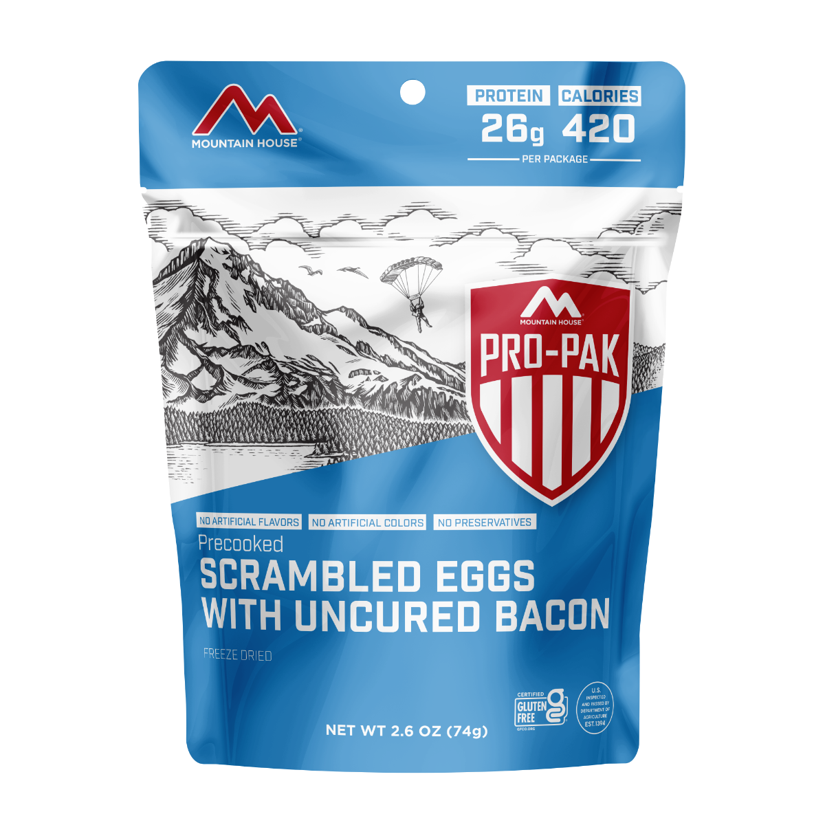 Mountain House Pro-Pak Freeze Dried Scrambled Eggs w/ Uncured Bacon - 50457