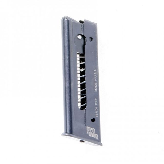 Promag Pro Mag Beretta 21A Bobcat .22 LR Pistol Magazine Steel Blue 7 Round BER 04-7RD