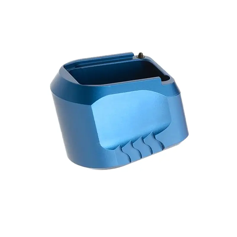 Tyrant CNC TDMPMAGEXFSBLUE Magazine Extension Fits S M 9/40 5rd Compatible w/ Full-Size M 1.0/2.0 frames Blue Aluminum