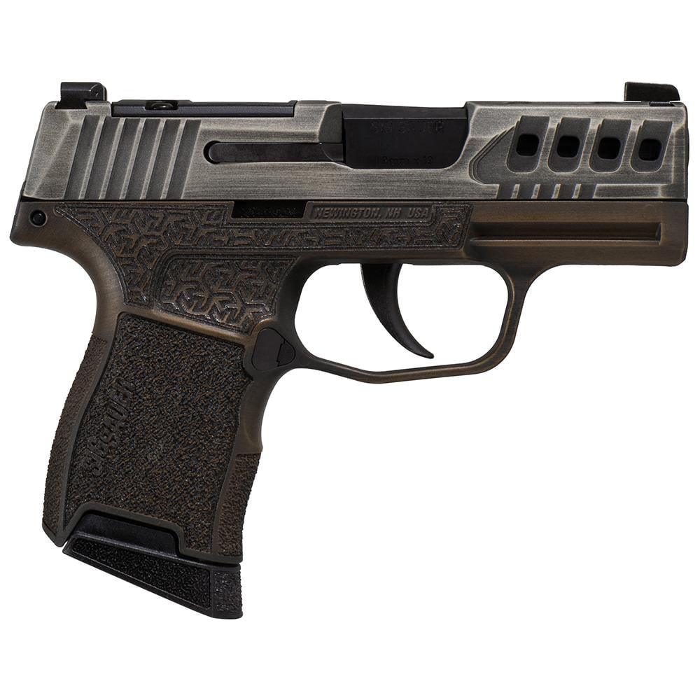 Sig Sauer P365 Optic-Ready Gold Bug 9mm 3.10" 10rds, Brown