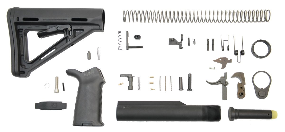 PSA AR-15 MOE+ Lower Build Kit - Black