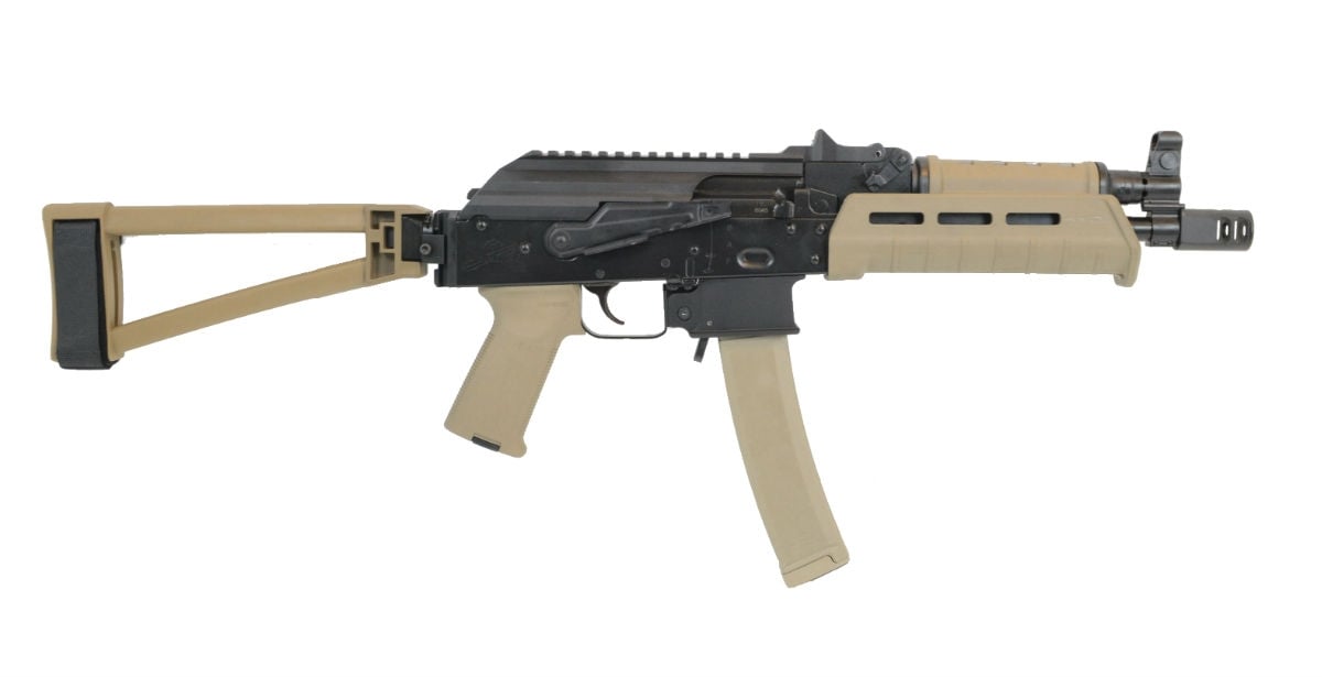 PSA AK-V 9mm MOE Triangle Side Folding Pistol, FDE