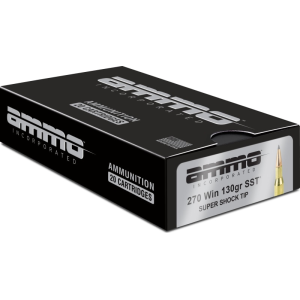Ammo Inc 270W130SSTA20D Signature 270 Win 130 GRSuper Shock Tip (SST) 20 Per Box/10 Cs - 20rd Box