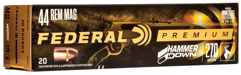 Federal Premium 44 Mag 270 Grain Bonded Soft Point LG441 (Box)