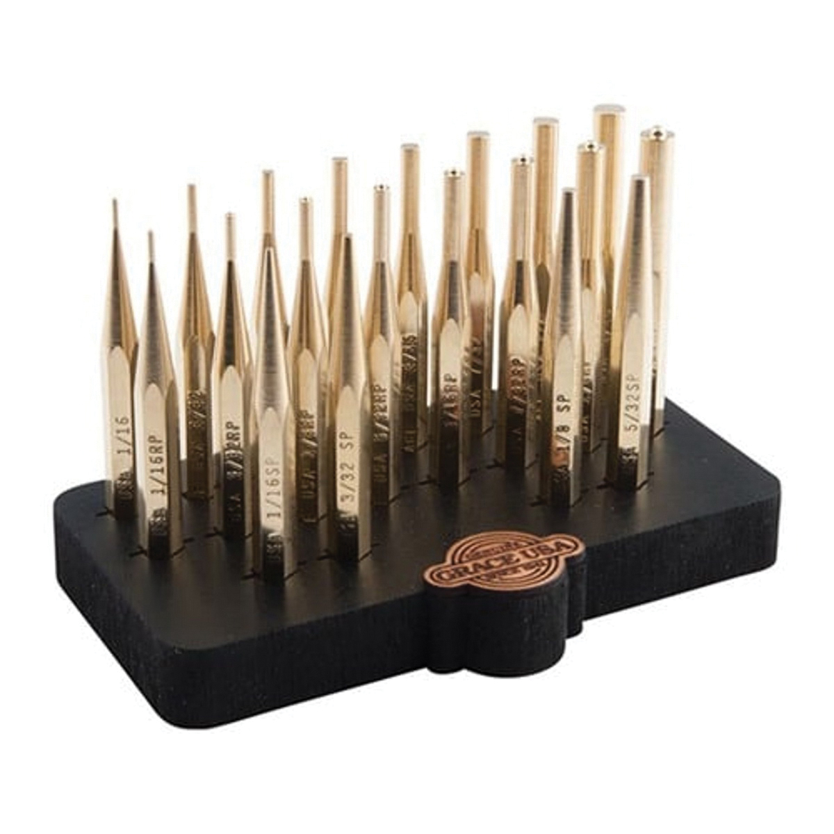 Grace USA 20-Piece Brass Punch Set