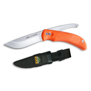 Outdoor-Edge Outdoor Edge Swingblade Rotating Dual-Blade Hunting Knife 3-3/5" Drop Point Blade 3-1/5" Gutting Orange