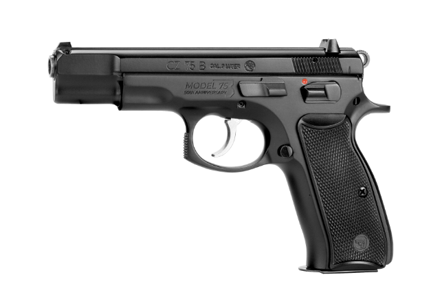CZ 75-B 50TH ANNIVERSARY 9MM – FS 16RD BLACK POLYCOTE