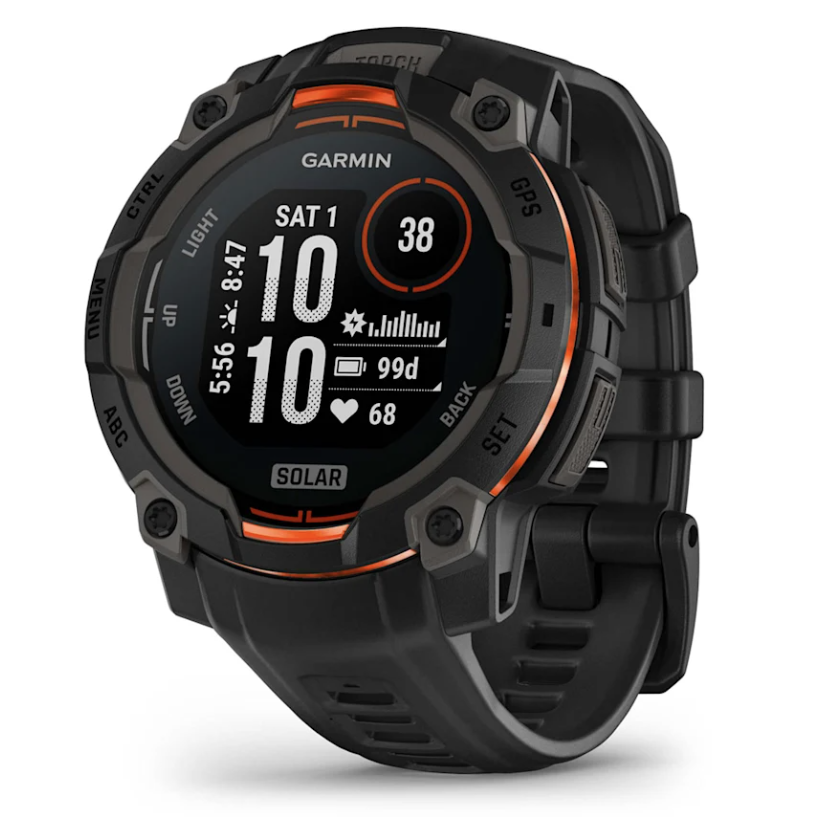 Garmin Instinct 3 45 mm, Solar, Black with Black Band
