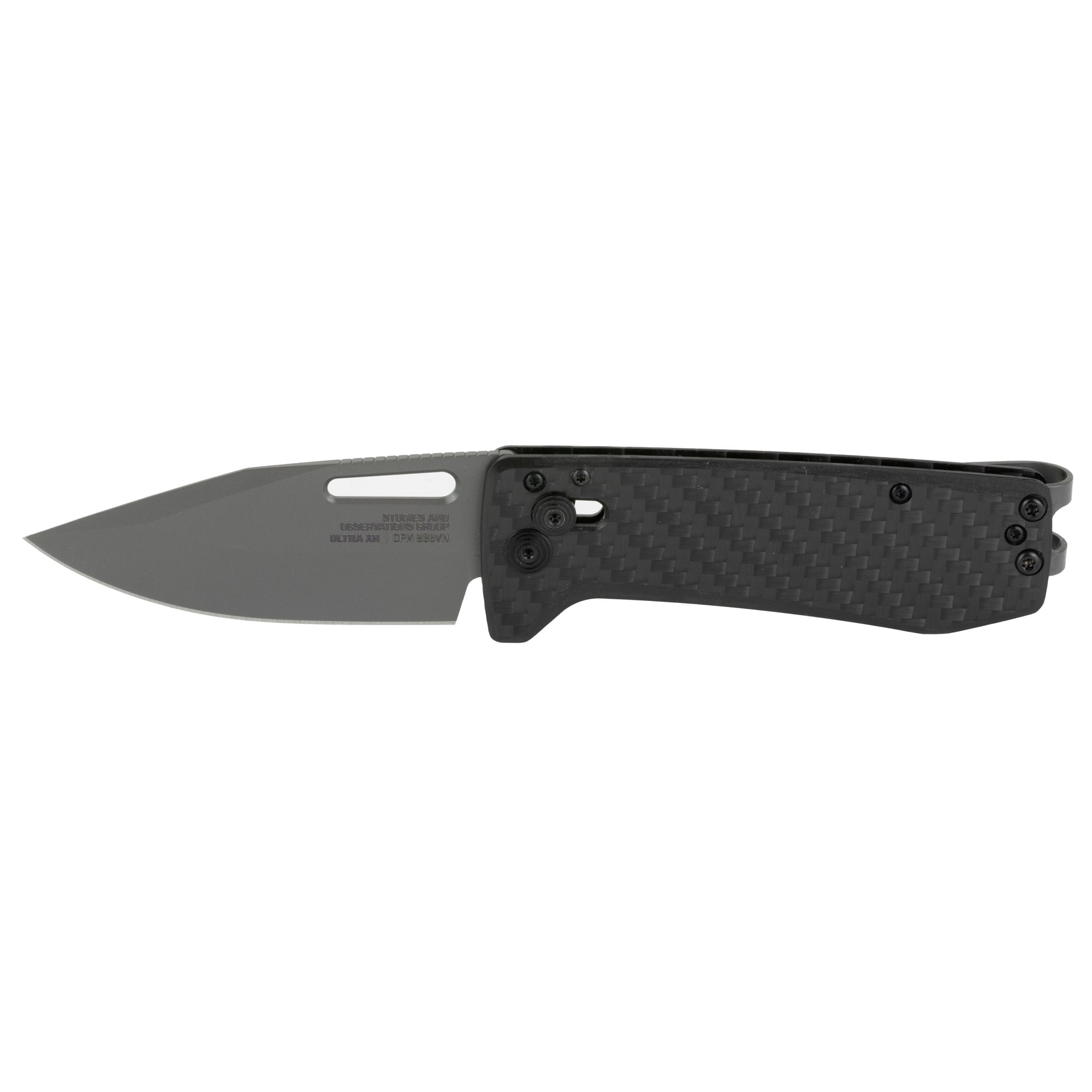 SOG Knives Ultra XR 2.8" Clip Point Folding Knife, Black - SOG12630157