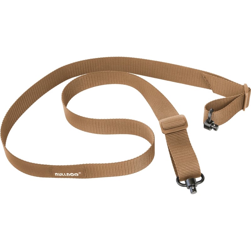 Bulldog Two-Point Gun Sling w/Deluxe QD Push Button Swivels, Tan