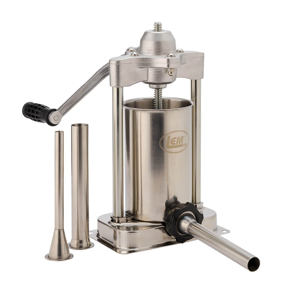 LEM MightyBite Stainless Steel Sausage Stuffer, 5 lb