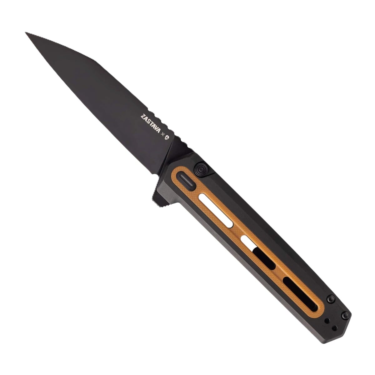 Tekto Knives F4 Echo Folding Knife, Black/Walnut