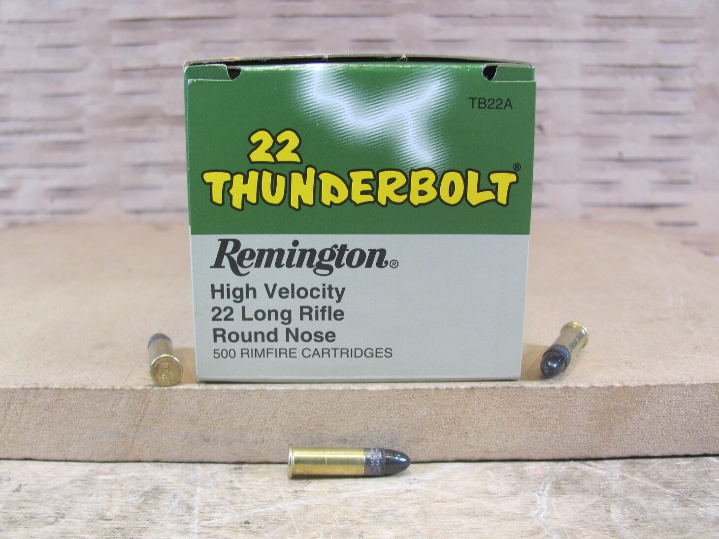 5000 Round Case – 22 LR Remington Thunder Bolt 40 Grain Lead HV Ammo – TB22A