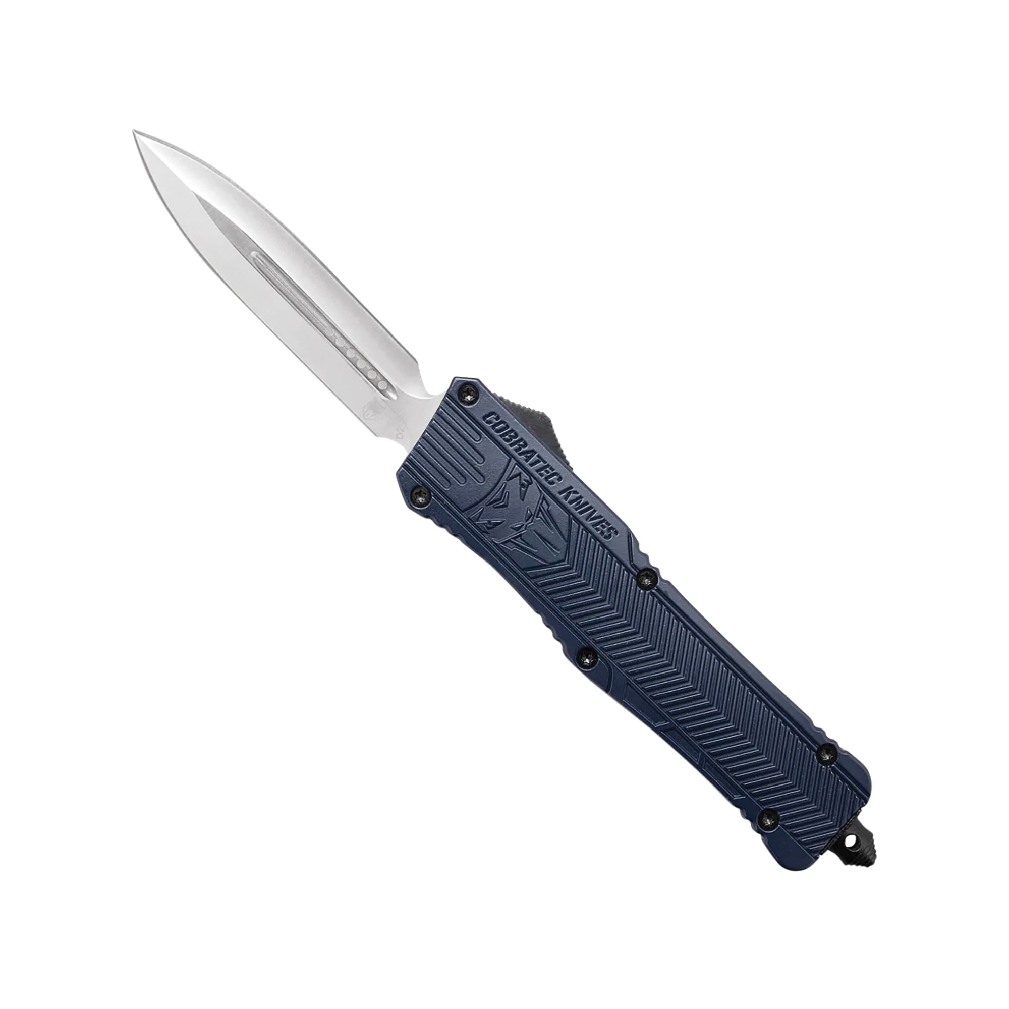 CobraTec Knives CTK-1 Large OTF Knife Dagger, NYPD Blue - LNYCTK-1DAGNS