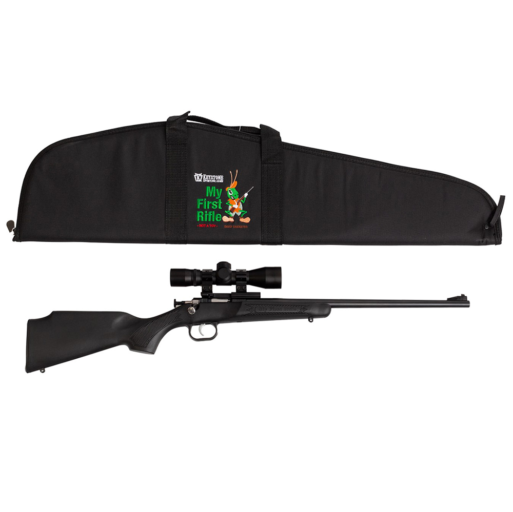 Keystone Sporting Arms CRICKETT 22LR BL/BLK SCP/CASE BLACK SYNTHETIC STOCK