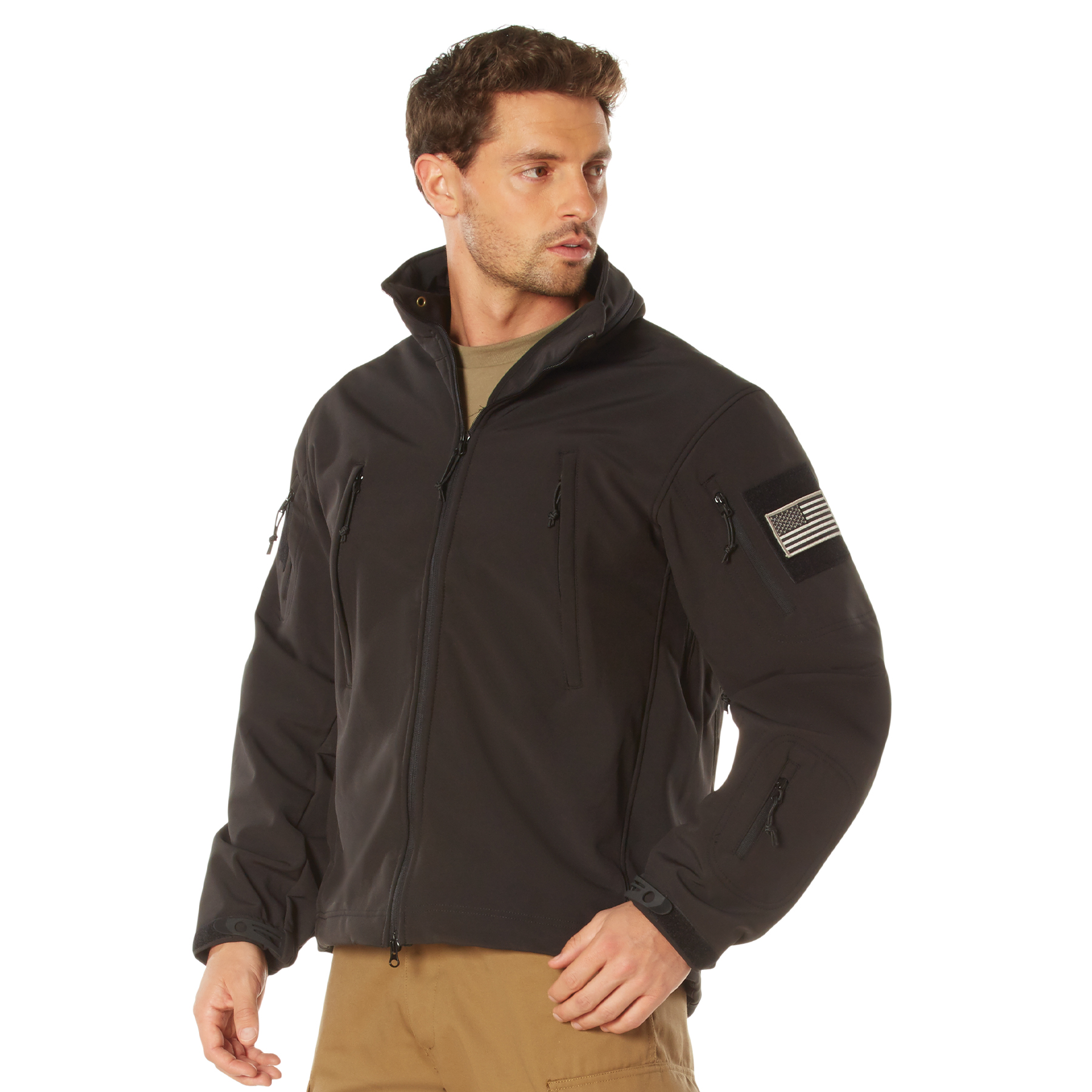 Rothco Special Ops Soft Shell Jacket - Black, Large