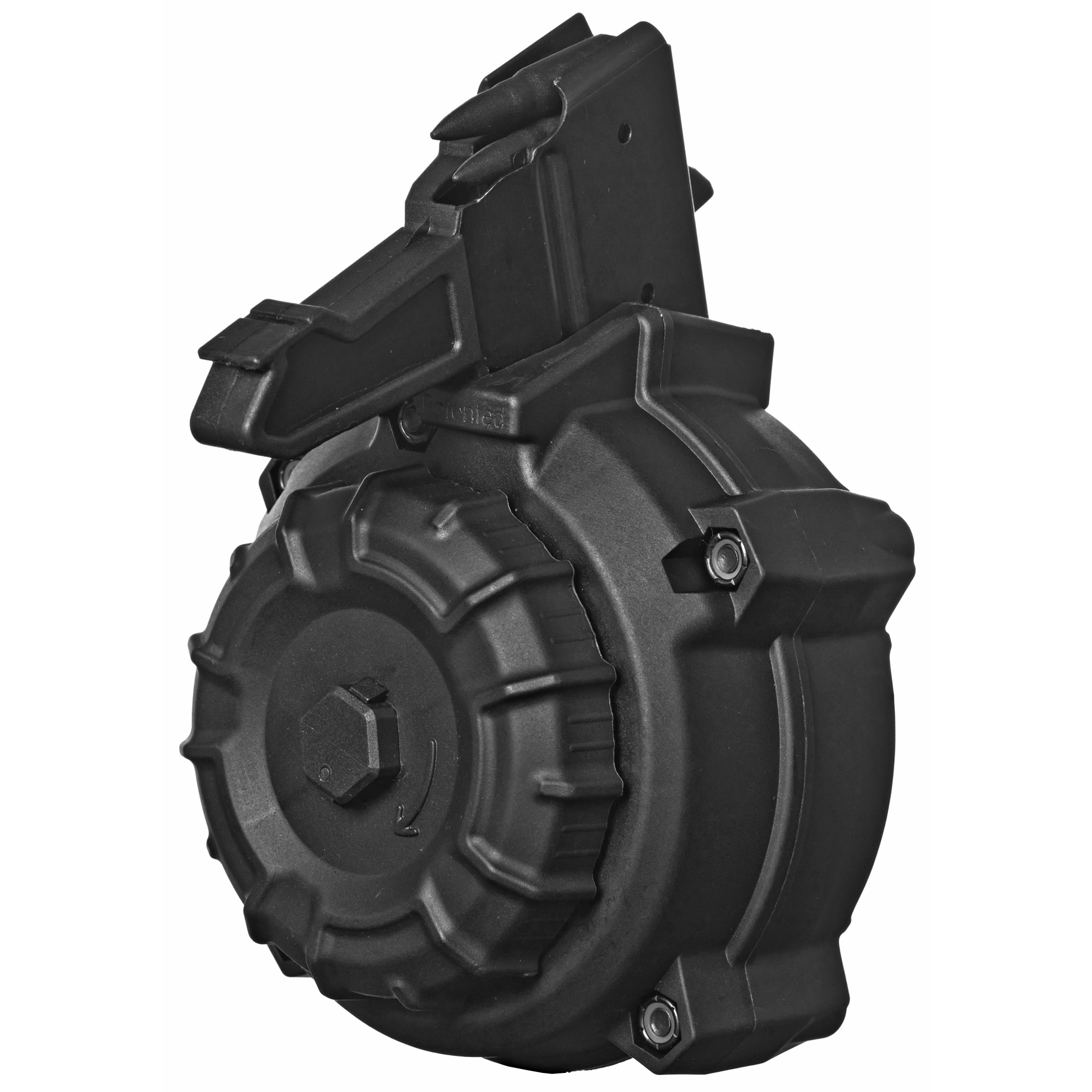 ProMag Magazine, 7.62X39, 50 Round Drum, Fits SKS, Polymer, Black