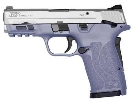 S&W M&P 2.0 Shield EZ TS 9mm Pistol, Crushed Orchid/Stainless - 13330