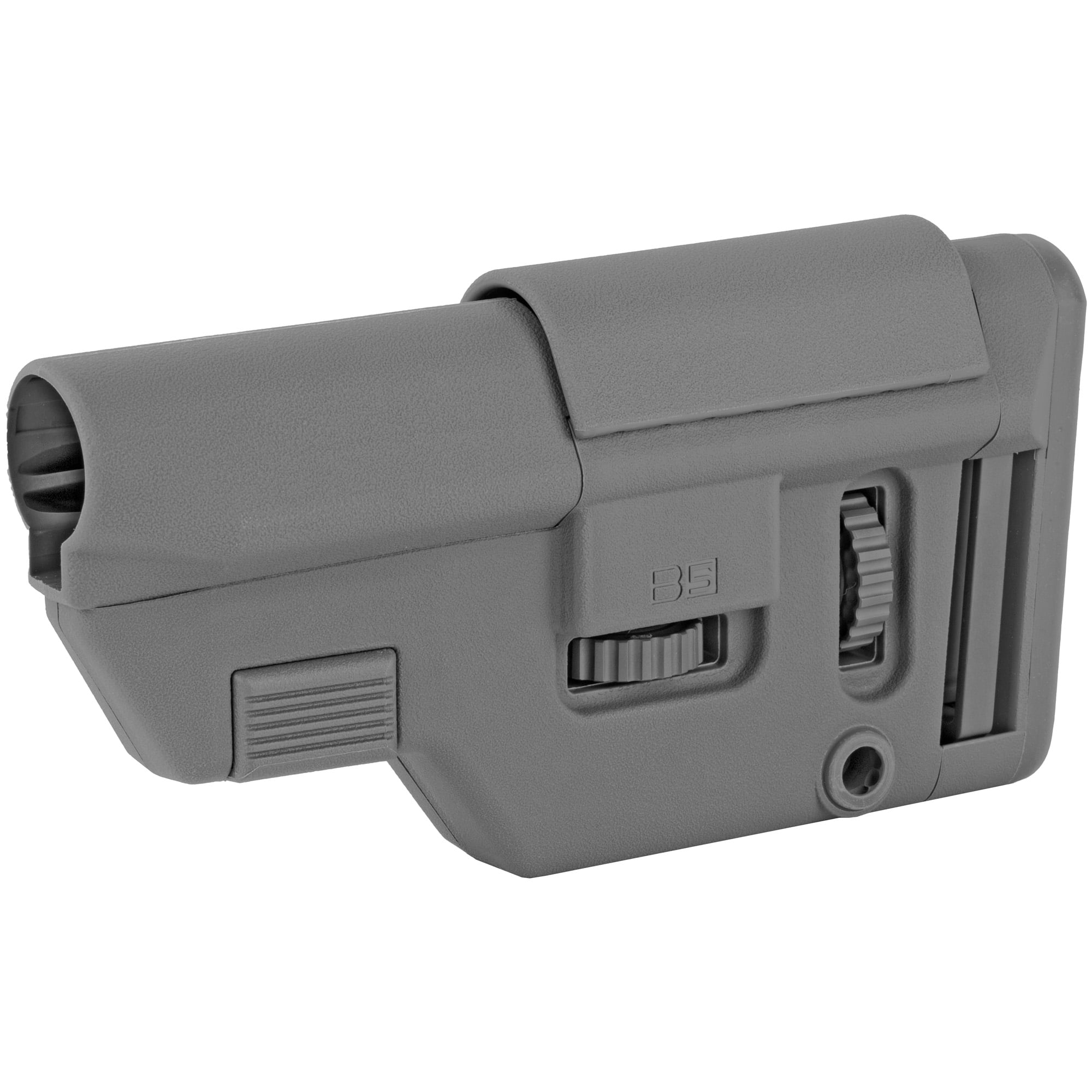 B5 Systems Collapsible Precision Stock, Gray, Short Length Cheek Riser