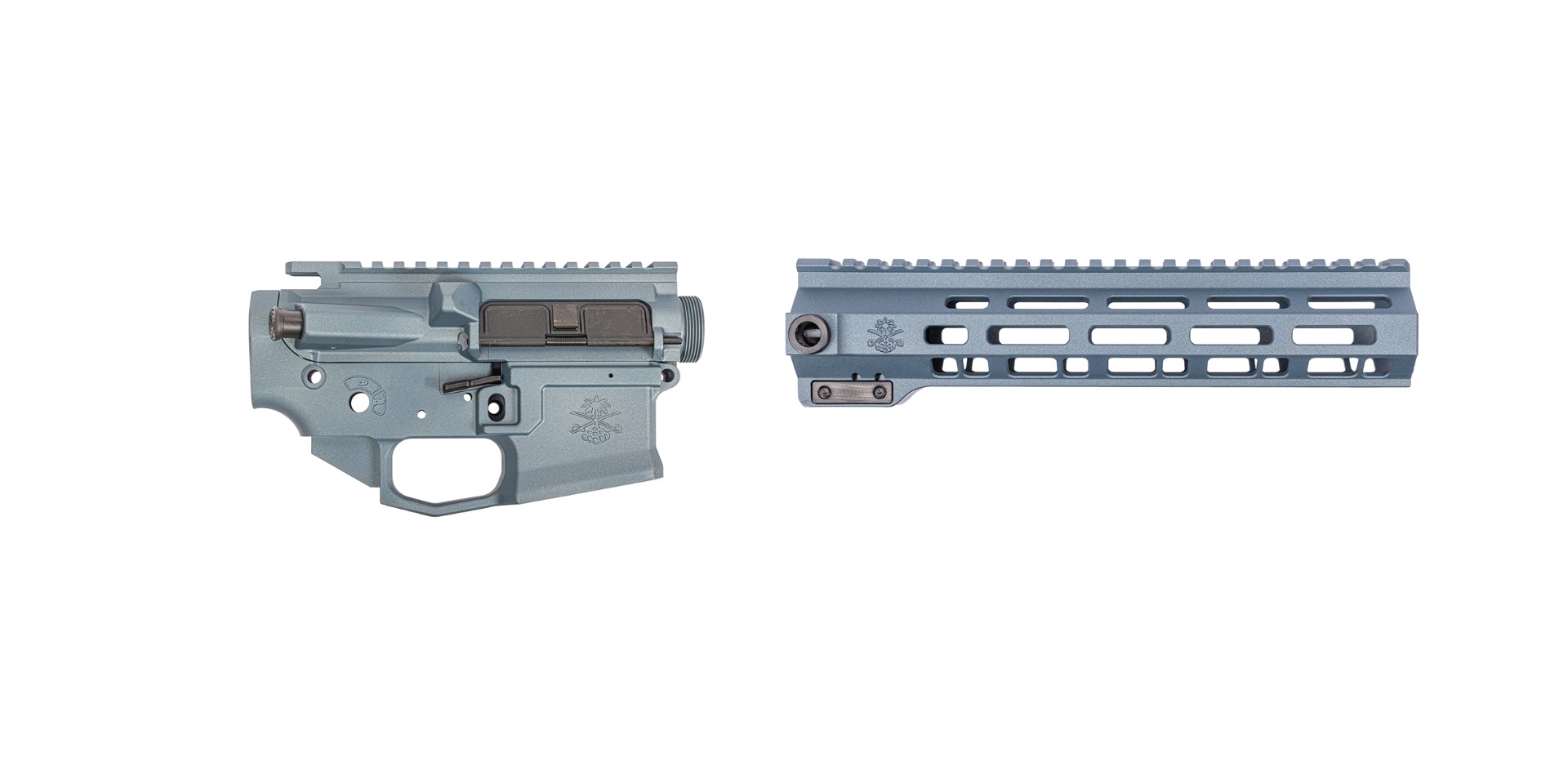 Sabre-IC Builder Set - 9.75" QDSM V2 Rail, Blue Titanium