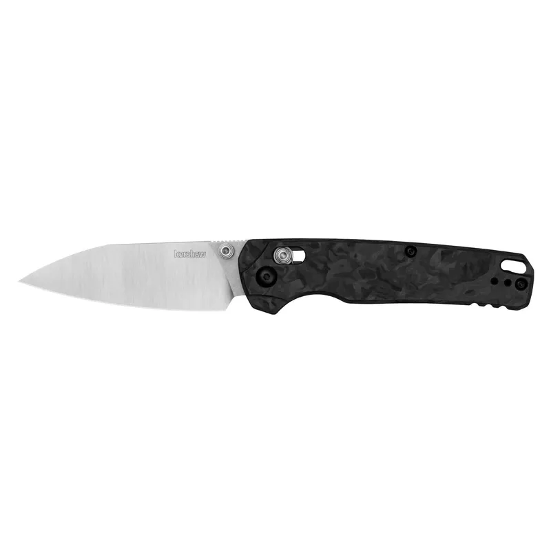 Kershaw(R) - 6110CF - Bel Air XL 3.4" Folding Clip Point Plain Black/Silver Knife