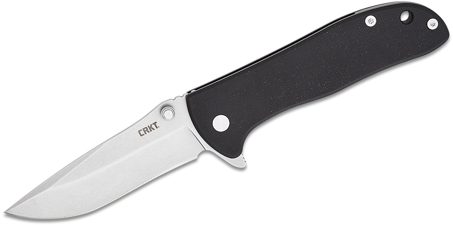 CRKT Drifter Liner Lock Folding Knife Drop Point, Black
