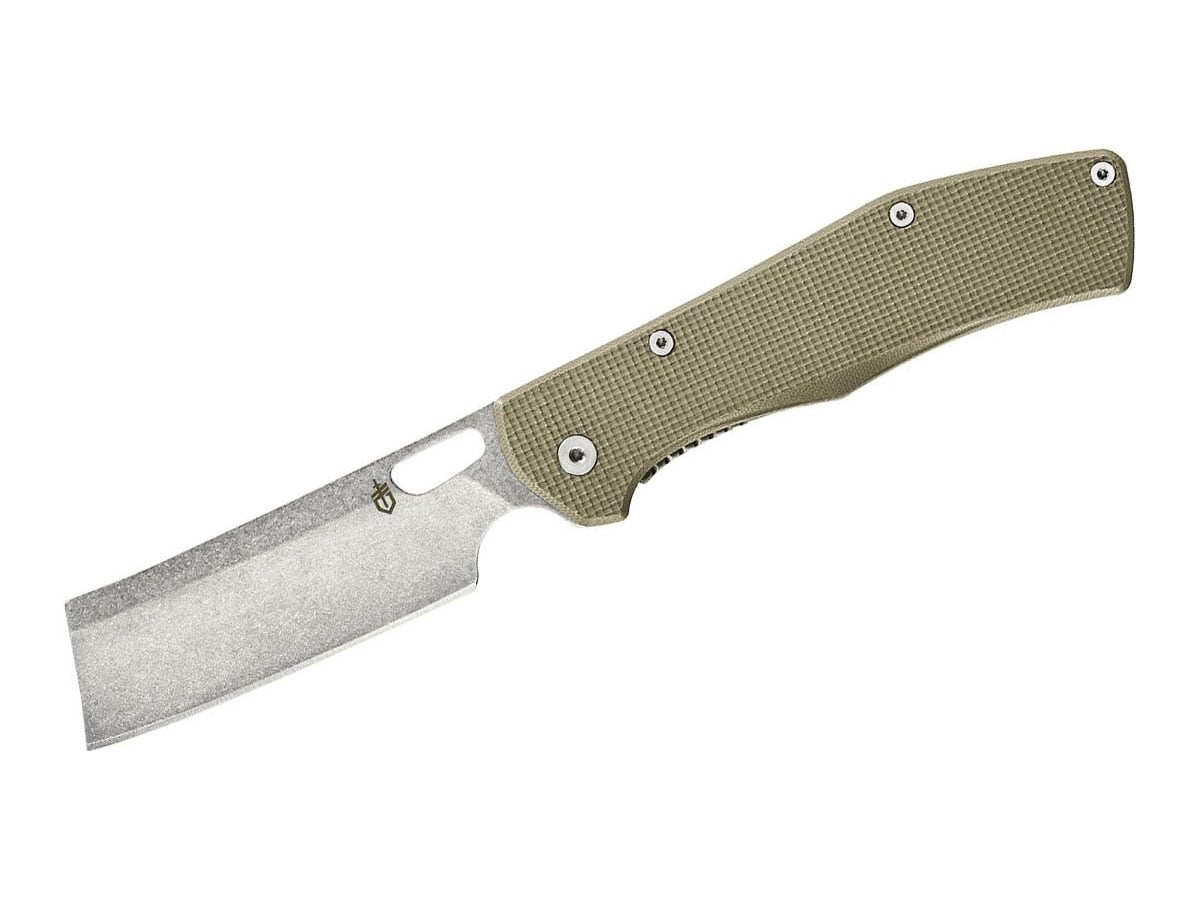 Gerber Flatiron 3.6" Folding Cleaver Style Knife w/ G10 Handle - 31-003476
