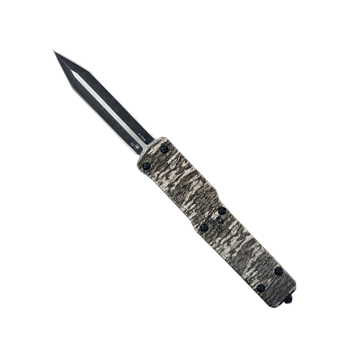 Templar Knife Premium Weighted Mossy Oak Folding/OTF Knife Dagger, Mossy Oak Bottomland
