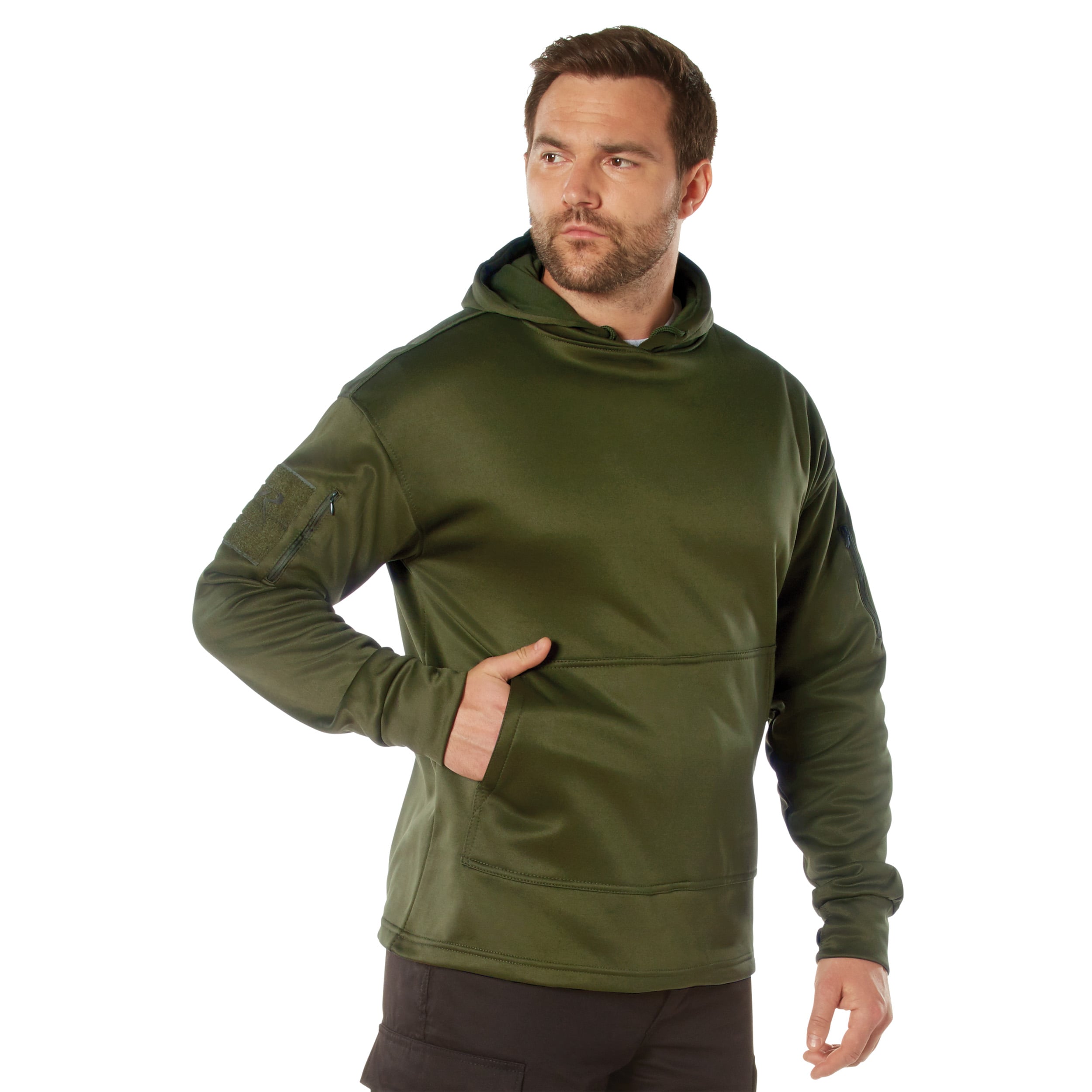 Rothco Concealed Carry Hoodie - Olive Drab, Large