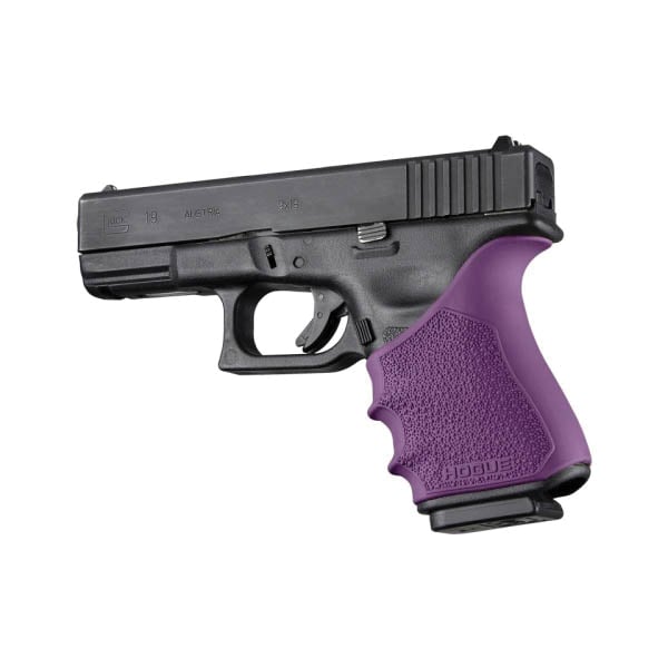 Hogue Handall Beavertail Grip Sleeve Fits Glock Gen 3-4 G19/G23/G32/G38, Purple